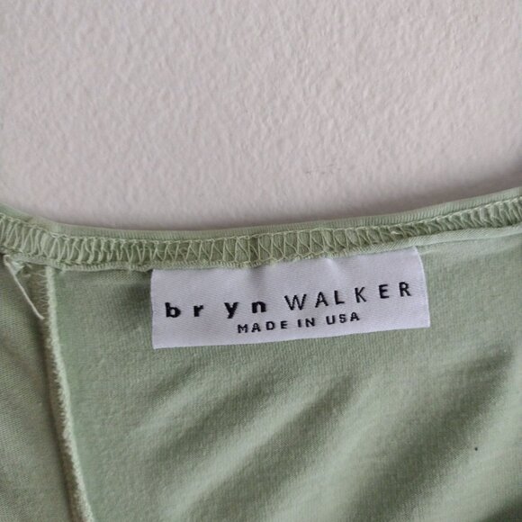 Bryn Walker Lime Green Relaxed Fit Tunic Bamboo Cotton Blend Top - Picture 2 of 10